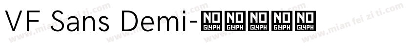 VF Sans Demi字体转换